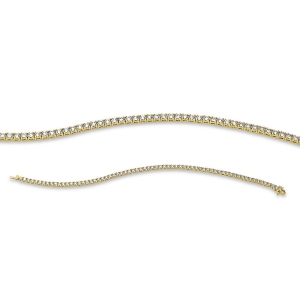 Tennisarmband 4er-Krappe 18kt Gelbgold mit 3,09ct Diamanten