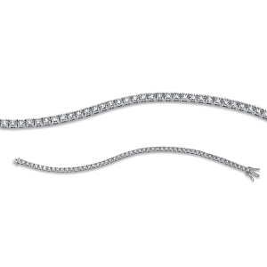 Tennisarmband 4er-Krappe 18kt Gelbgold mit 6,31ct Diamanten