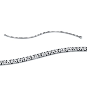 Tennisarmband 4er-Krappe 18kt Gelbgold mit 0,90ct Diamanten