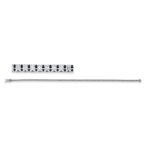 Tennisarmband 4er-Krappe 18kt Gelbgold mit 1,00ct Diamanten