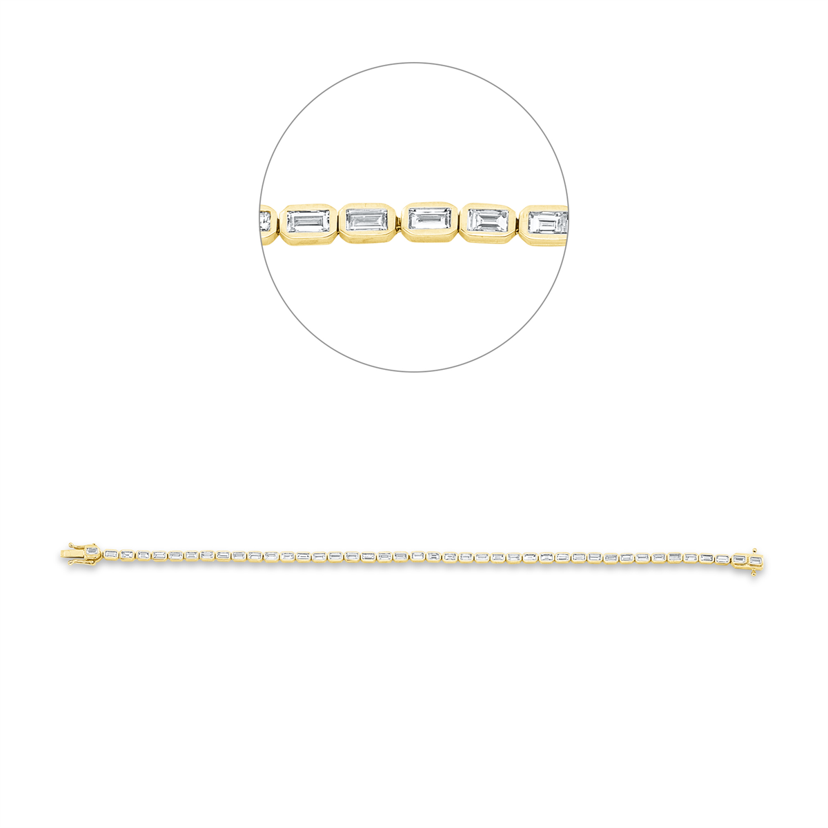 Tennisarmband Zarge 14kt Gelbgold mit 1,88ct Diamanten