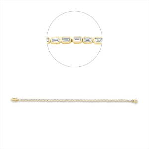 Tennisarmband Zarge 14kt Gelbgold mit 1,88ct Diamanten