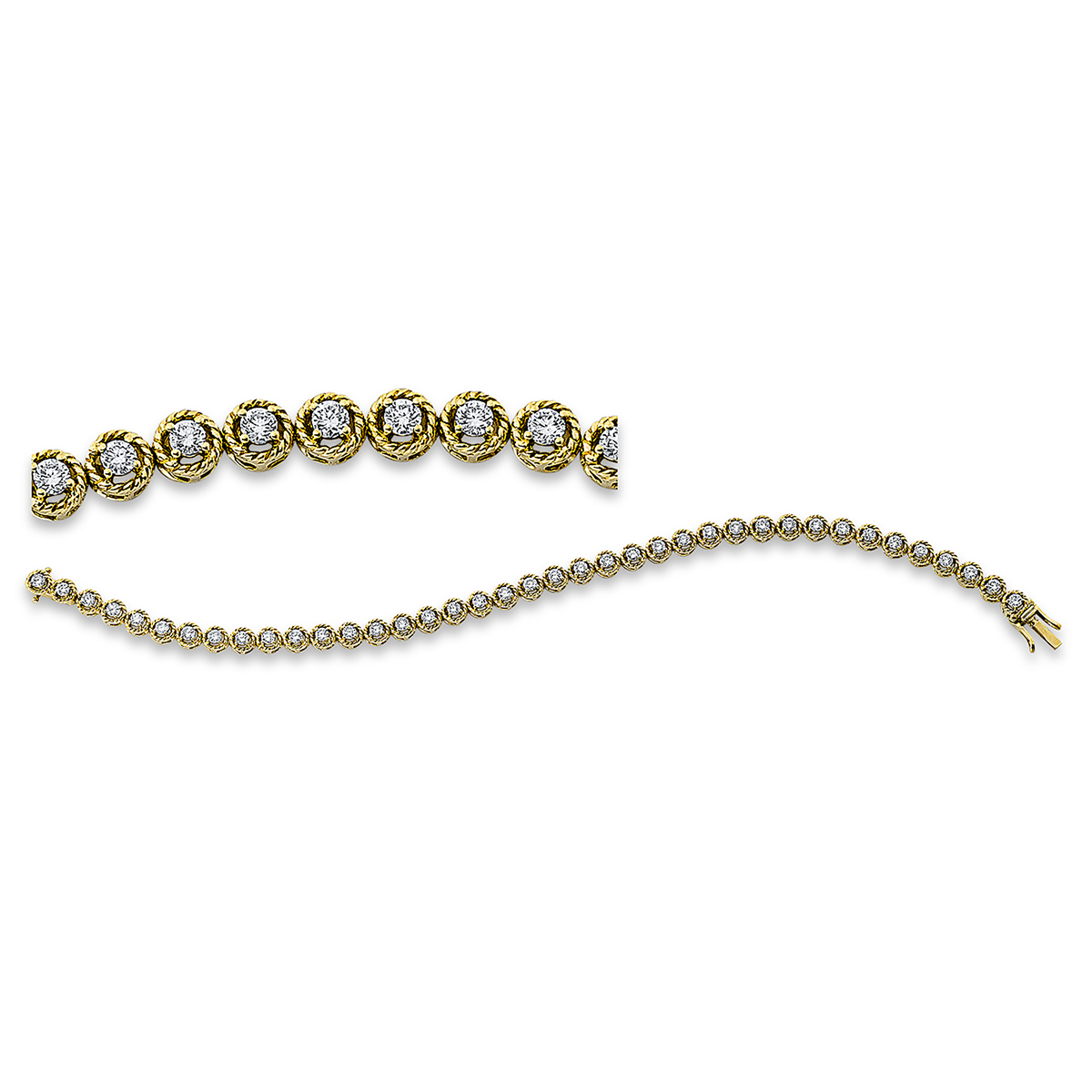 Armband  18kt Gelbgold mit 1,53ct Diamanten