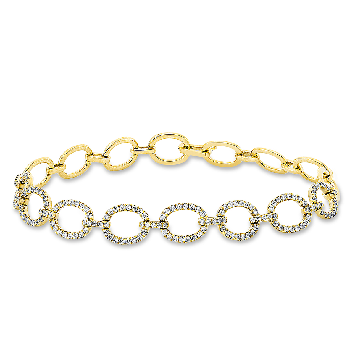 Armband  18kt Gelbgold mit 0,97ct Diamanten