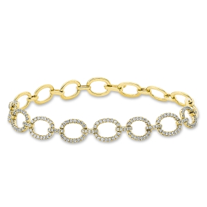 Armband  18kt Gelbgold mit 0,97ct Diamanten