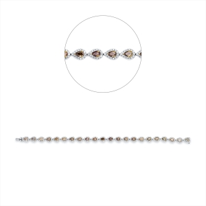 Armband 18 kt WG+GG