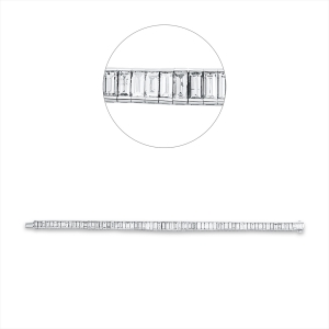 Tennisarmband  18kt Weißgold mit 8,51ct Diamanten