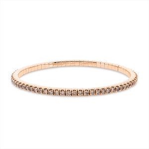 Armband 4er-Krappe 18 kt RG, Flex-Band, variabel