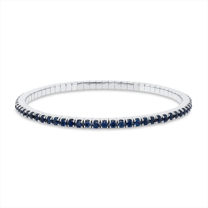 Armband 4er-Krappe 18 kt WG, Flex-Band, variabel