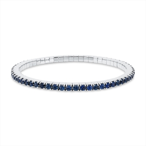 Armband 4er-Krappe 18 kt WG, Flex-Band, variabel