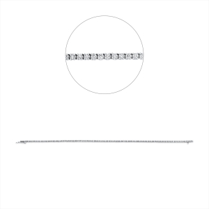 Tennisarmband  18kt Weißgold mit 2,10ct Diamanten
