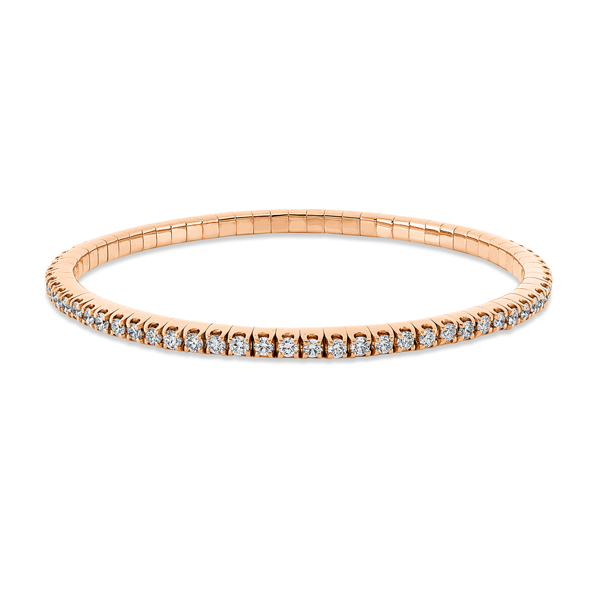 Armband 18 kt RG, Flex-Band, variabel