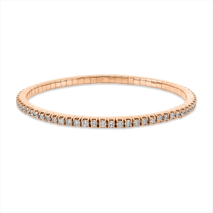 Armband 18 kt RG, Flex-Band, variabel