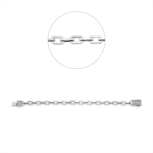 Pavé Armband  14kt Weißgold mit 0,68ct Diamanten
