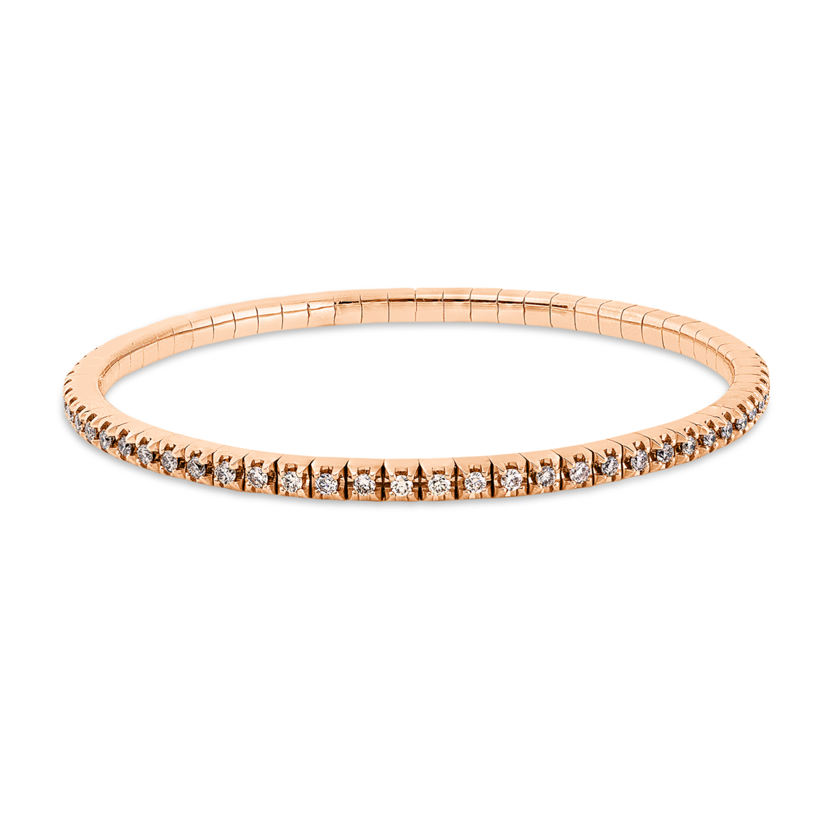 Armband 4er-Krappe 18 kt RG, Flex-Band, variabel