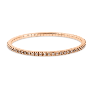 Armband 4er-Krappe 18 kt RG, Flex-Band, variabel