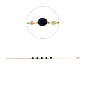 Armband 18 kt GG, mit ZÖ 14,15.5,16.5 cm