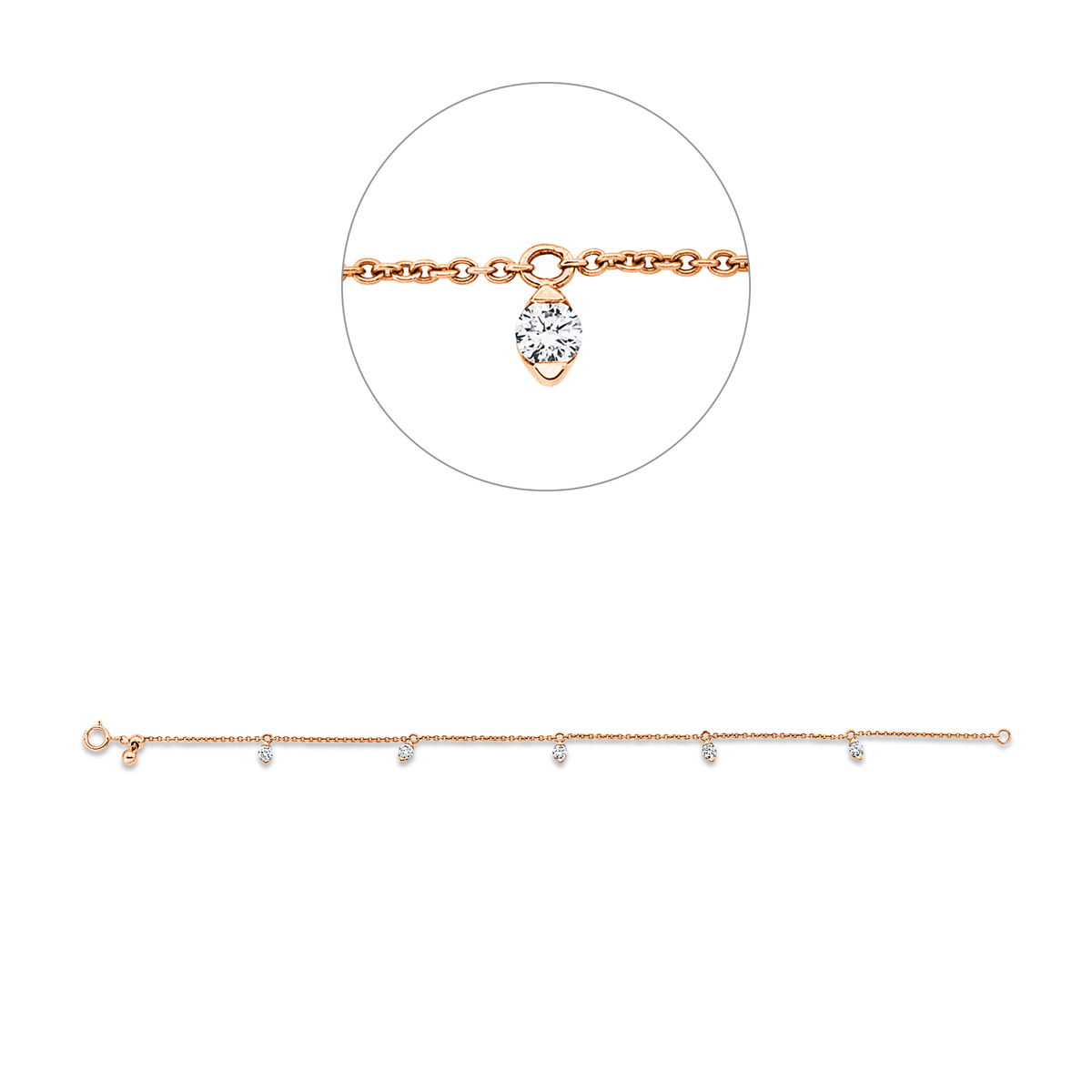 Armband 18 kt RG