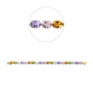 Armband 4er-Krappe 18 kt GG