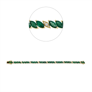 Armband 18 kt GG