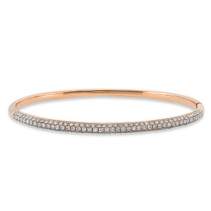 Pavé Armreif  18kt Rotgold mit 1,49ct Diamanten