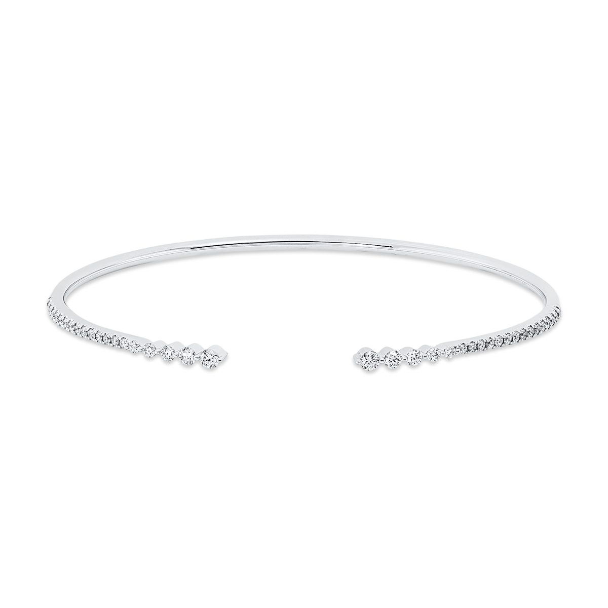 Armreif  18kt Weißgold mit 0,47ct Diamanten