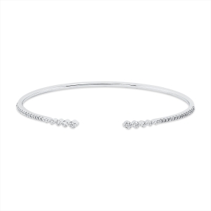 Armreif  18kt Weißgold mit 0,47ct Diamanten