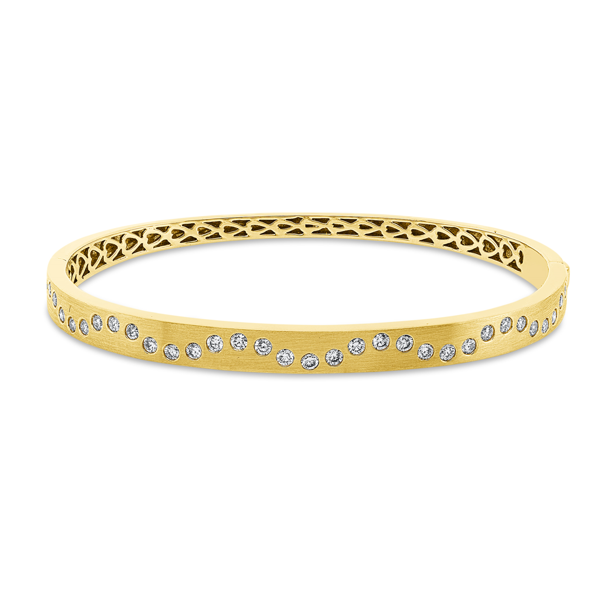 Armreif 18 kt GG, mattiert