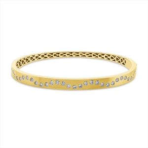 Armreif 18 kt GG, mattiert
