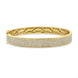 Armreif  18kt Gelbgold mit 3,05ct Diamanten