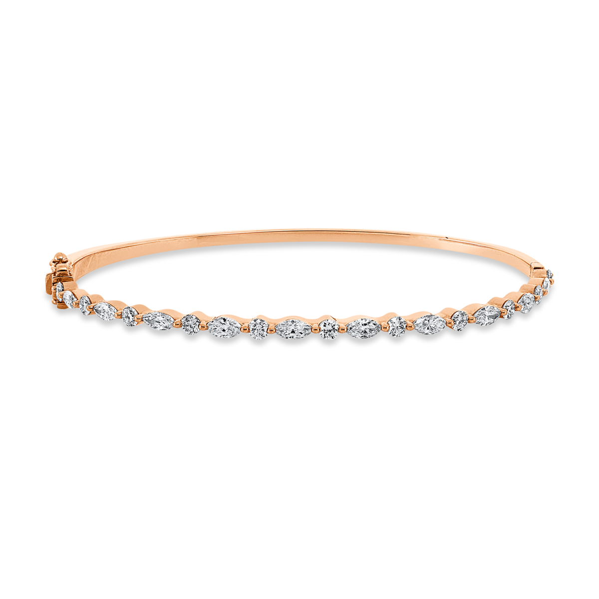 Armreif  18kt Rotgold mit 1,36ct Diamanten