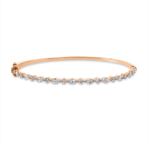 Armreif  18kt Rotgold mit 1,36ct Diamanten