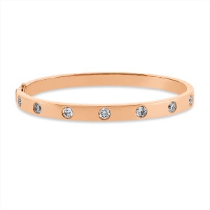 Armreif  18kt Rotgold mit 1,28ct Diamanten