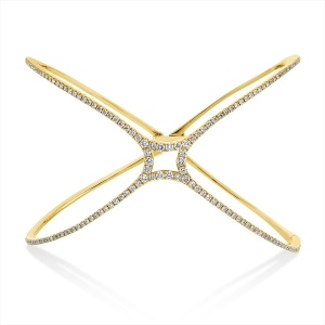 Armreif  18kt Gelbgold mit 1,52ct Diamanten