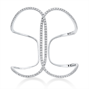 Armreif  18kt Weißgold mit 3,06ct Diamanten
