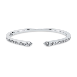 Armreif  18kt Weißgold mit 1,17ct Diamanten