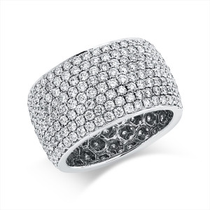 Pavé Ring  18kt Weißgold mit 4,50ct Diamanten
