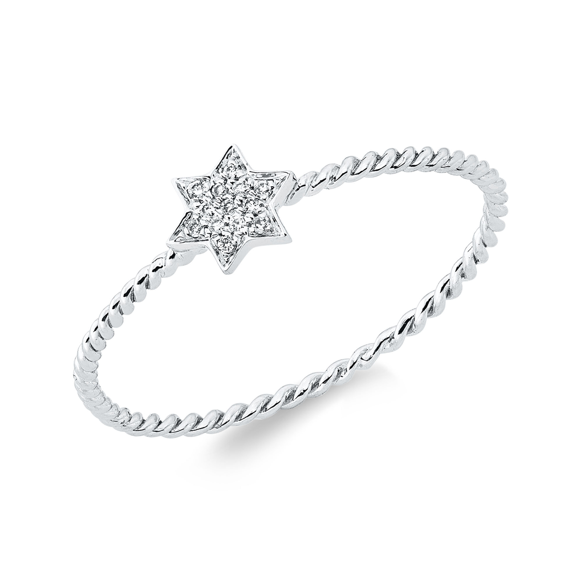 Ring 18 kt WG Stern