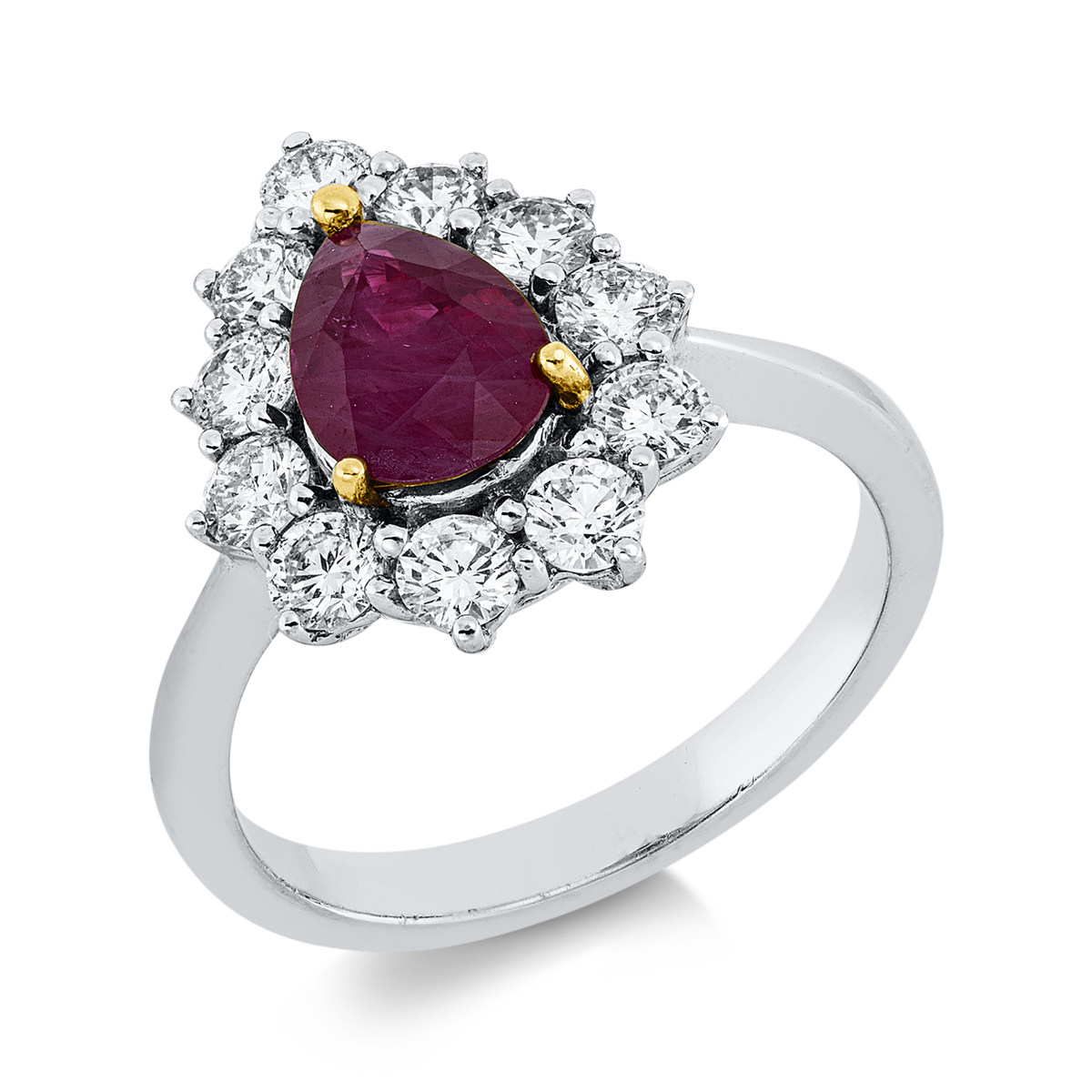 Ring 18 kt WG+GG