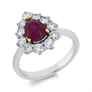 Ring 18 kt WG+GG