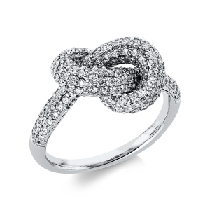 Pavé Ring  18kt Rotgold mit 1,36ct Diamanten