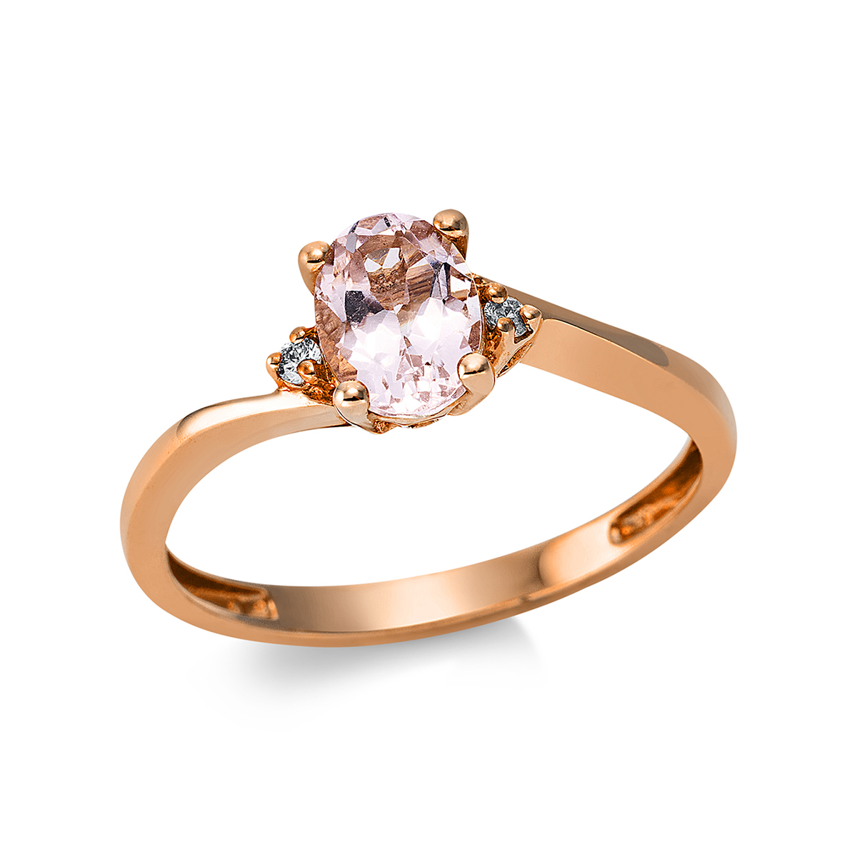 Ring 4er-Krappe 14 kt RG