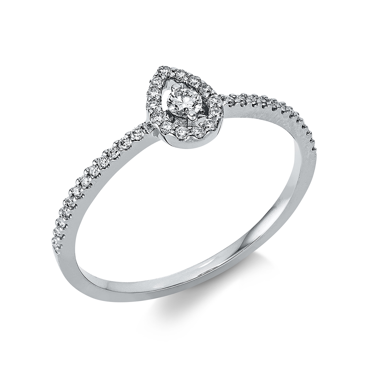 Ring 18 kt WG Tropfen