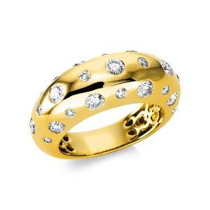 Ring  18kt Gelbgold mit 1,32ct Diamanten
