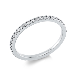 Infinity Memoire Ring  18kt Weißgold mit 0,38ct Diamanten