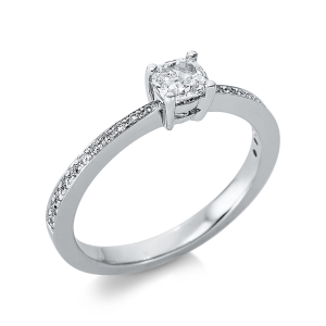 Ring 4er-Krappe 18 kt WG