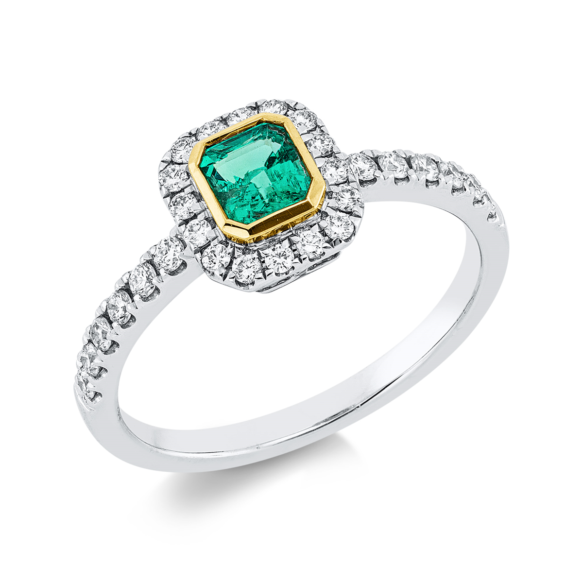 Ring 18 kt WG+GG