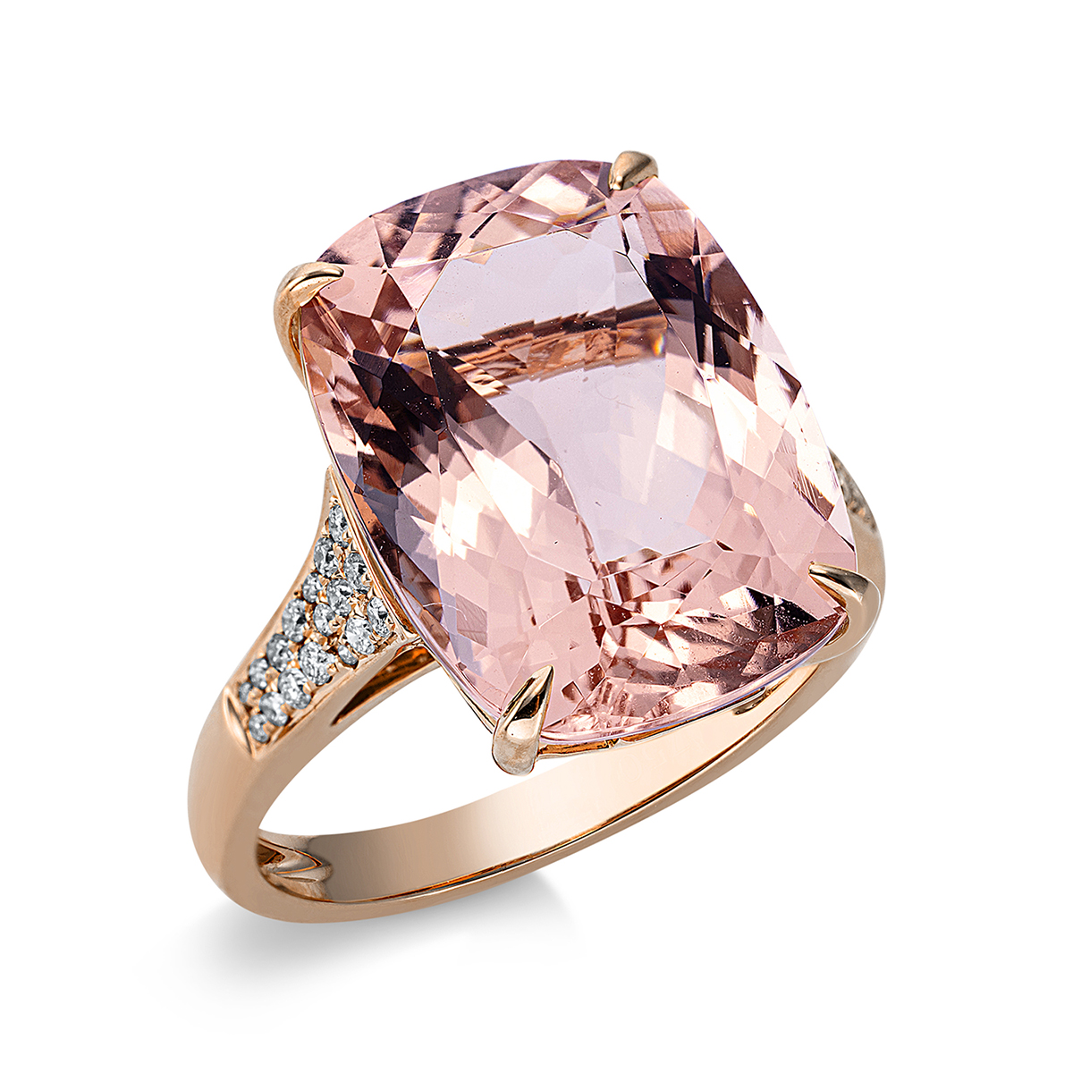 Ring 4er-Krappe 18 kt RG