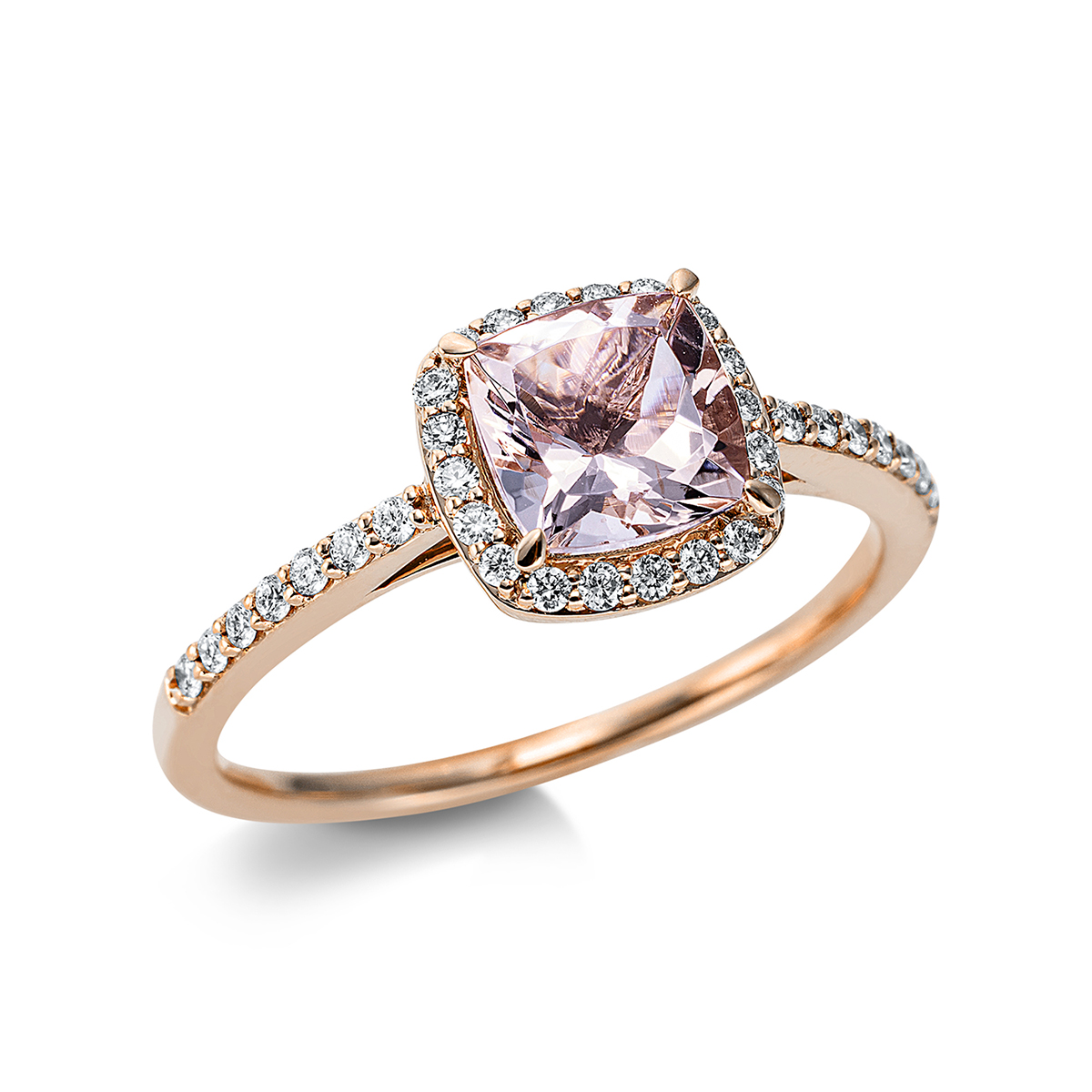 Ring 4er-Krappe 18 kt RG