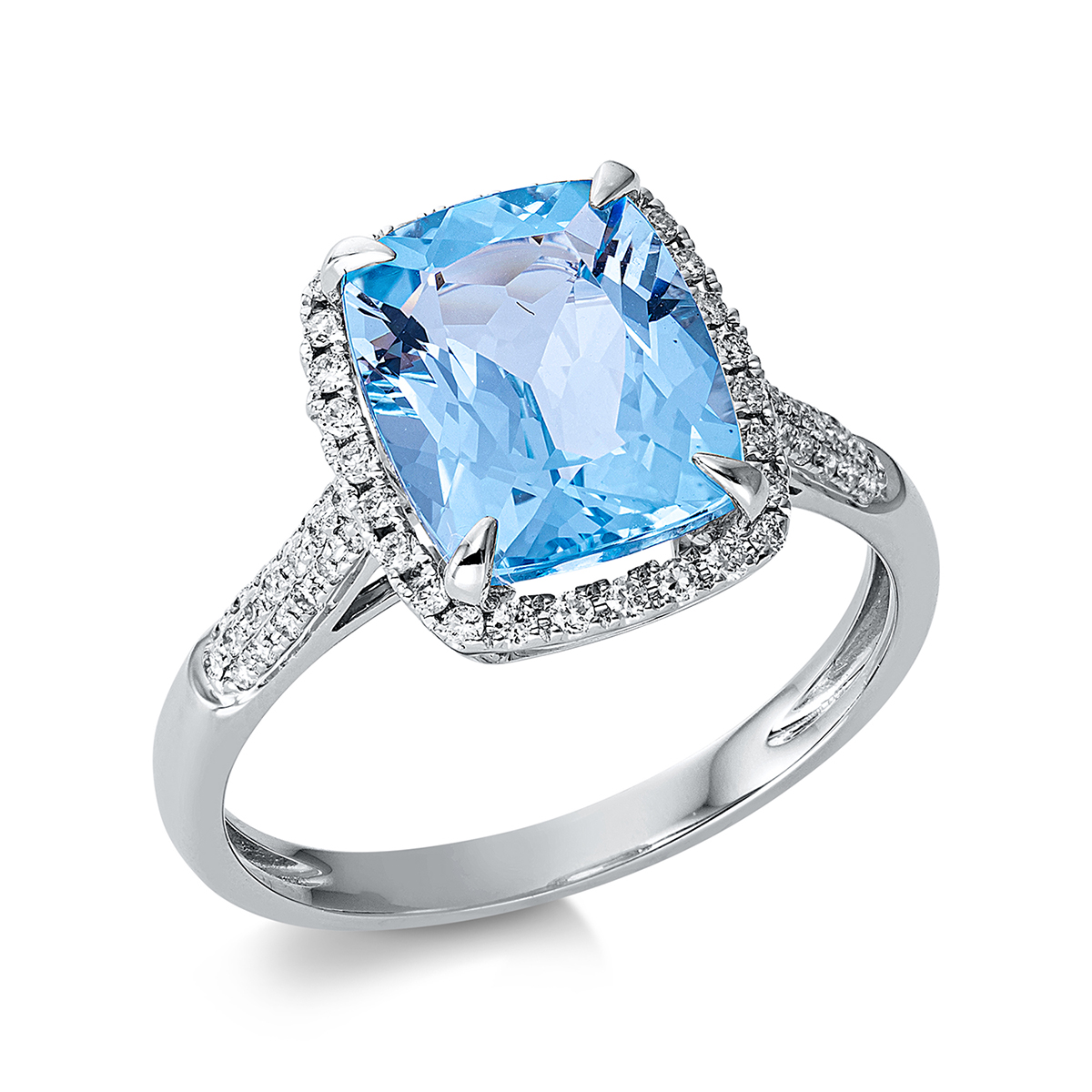 Ring 4er-Krappe 18 kt WG